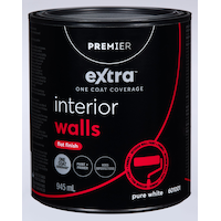 Premier Extra Interior Walls Paint & Primer, One Coat Coverage, Flat, Quart Front_Elevated