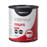Peinture d'intérieur pour murs Premier, couverture de qualité supérieure, mat, pinte Front_Elevated
