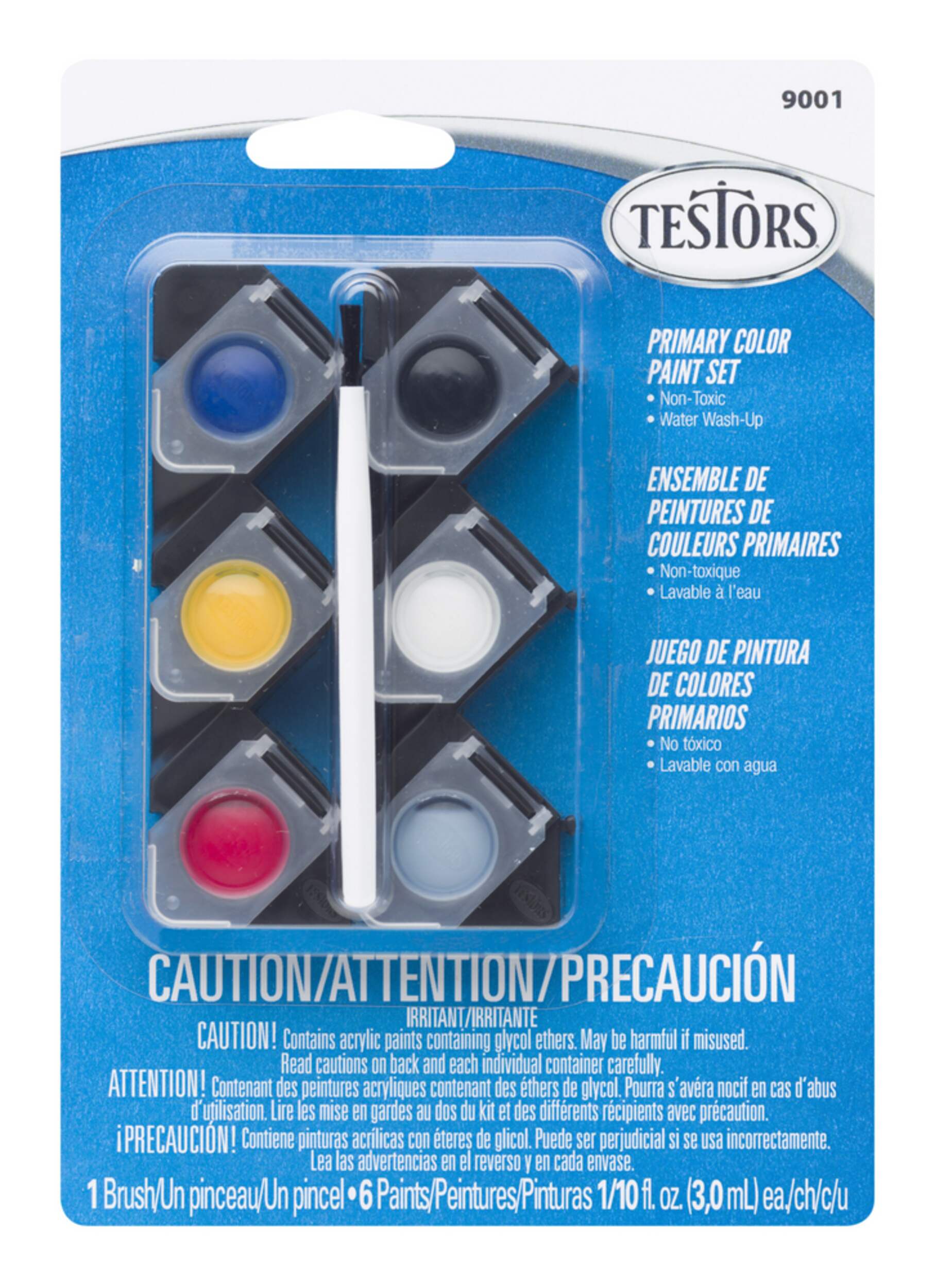Testors Acrylic Paint Set, Primary Colours, 3mL Canadian Tire