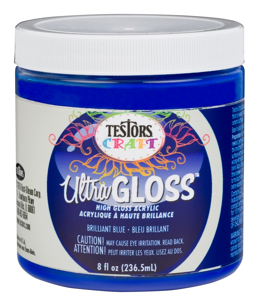 RustOleum Testors Craft Ultra Gloss High Gloss Acrylic, Brilliant Blue