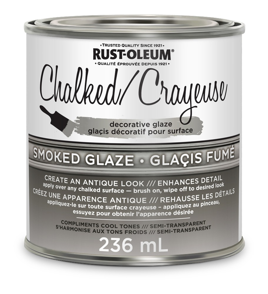 RustOleum® Chalked Decorative Smoked Glaze, SemiTransparent, 236mL/0