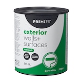 Premier Exterior Walls & Surfaces Paint, Superior Coverage, Flat, Quart Front_Elevated