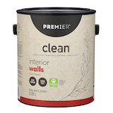 Premier Clean™ Interior Walls Paint, Flat, White, 1-Gal Front_Elevated