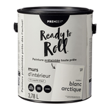 Peinture murale d'intérieur Premier Ready to Roll, coquille d'oeuf, prétintée, Blanc arctique, 3,78 L/1 gallon Front_Elevated