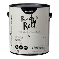Premier Ready To Roll Interior Wall Paint, Eggshell, Pretinted, Platinum, 3.78-L/1-Gallon Front_Elevated