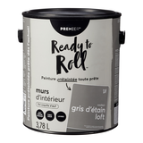 Peinture murale d'intérieur Premier Ready to Roll, coquille d'oeuf, préteintée, étain, 3,78 L/1 gallon Front_Elevated