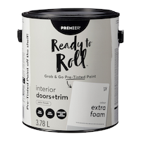 Premier Ready To Roll Interior Trim Paint, Satin, Extra Foam, 3.78-L/1-Gallon Front_Elevated