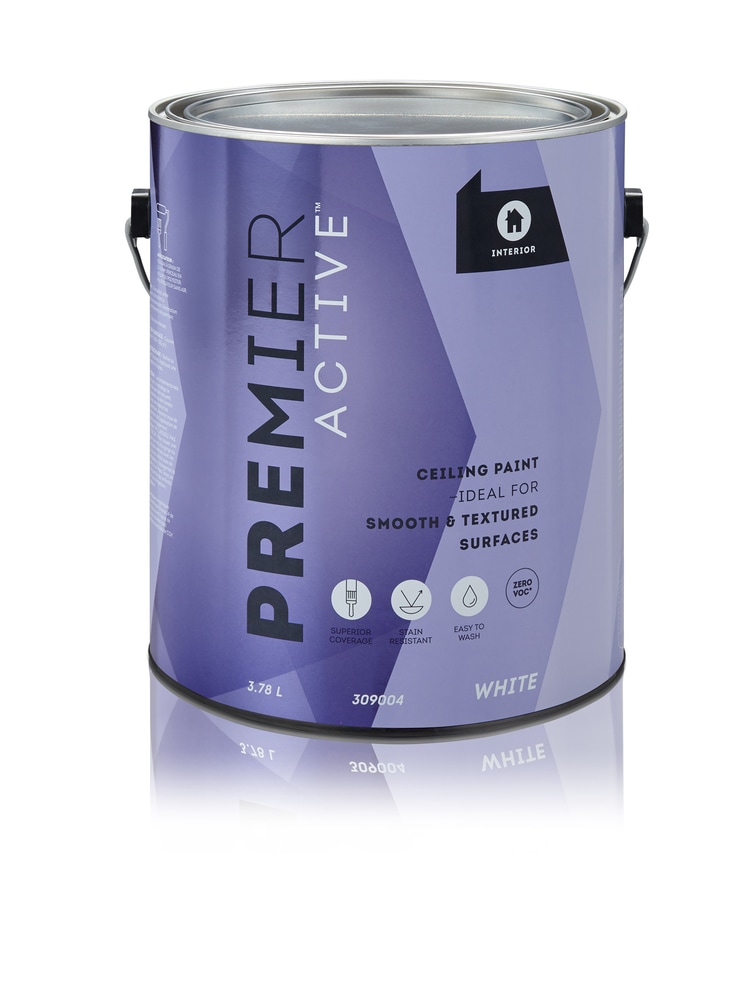 Premier Active Premixed Interior Ceiling Paint, Pure White Canadian Tire