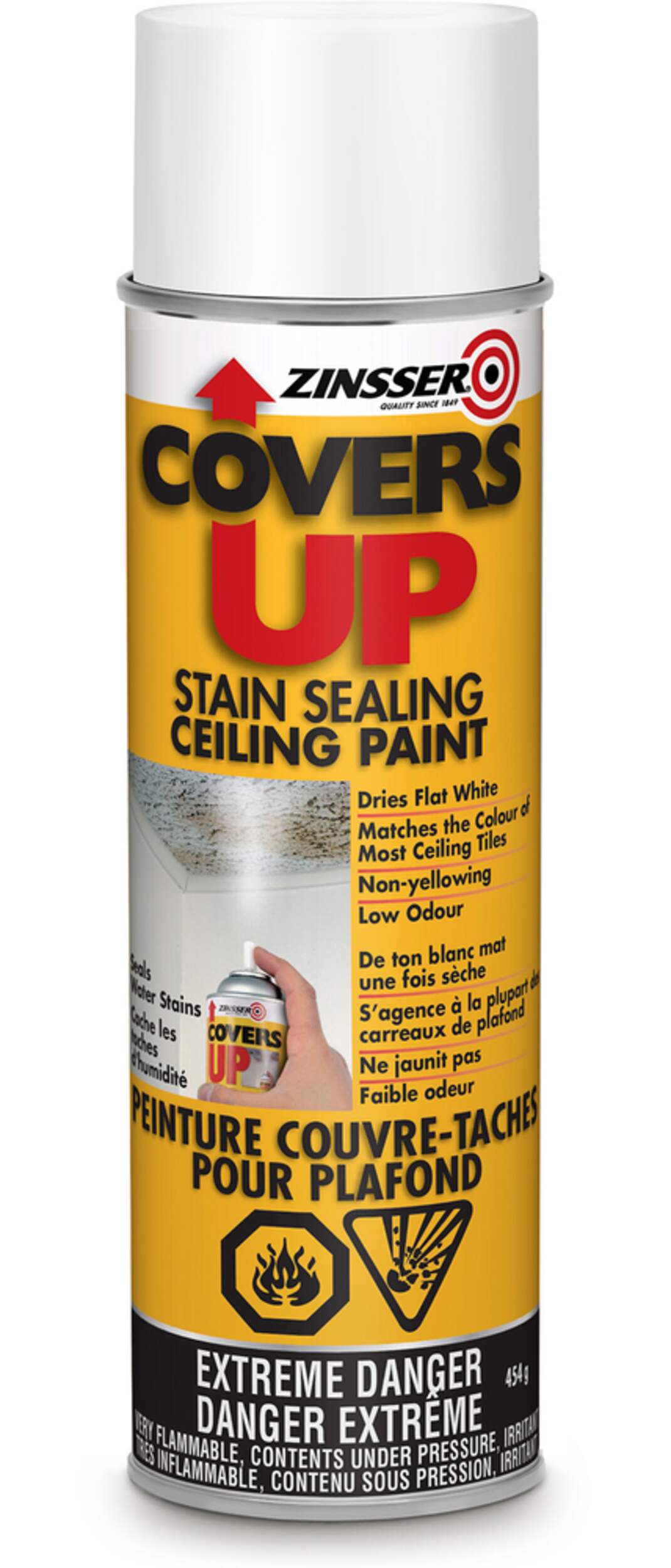 Zinsser CoversUp Ceiling Paint, 454g Canadian Tire