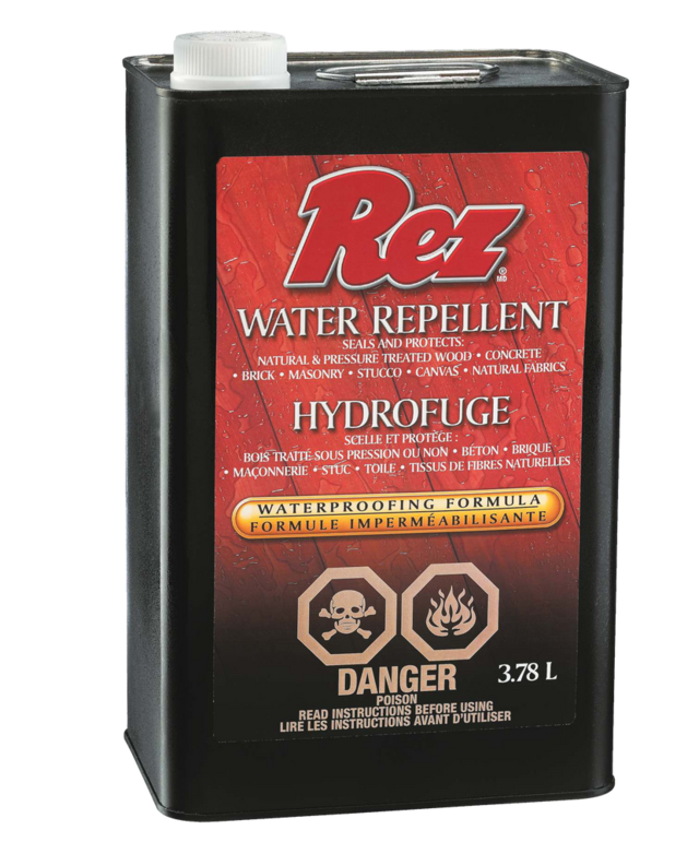 REZ Water Repellent Sealer & Protector, WeatherResistant, 3.78L/1