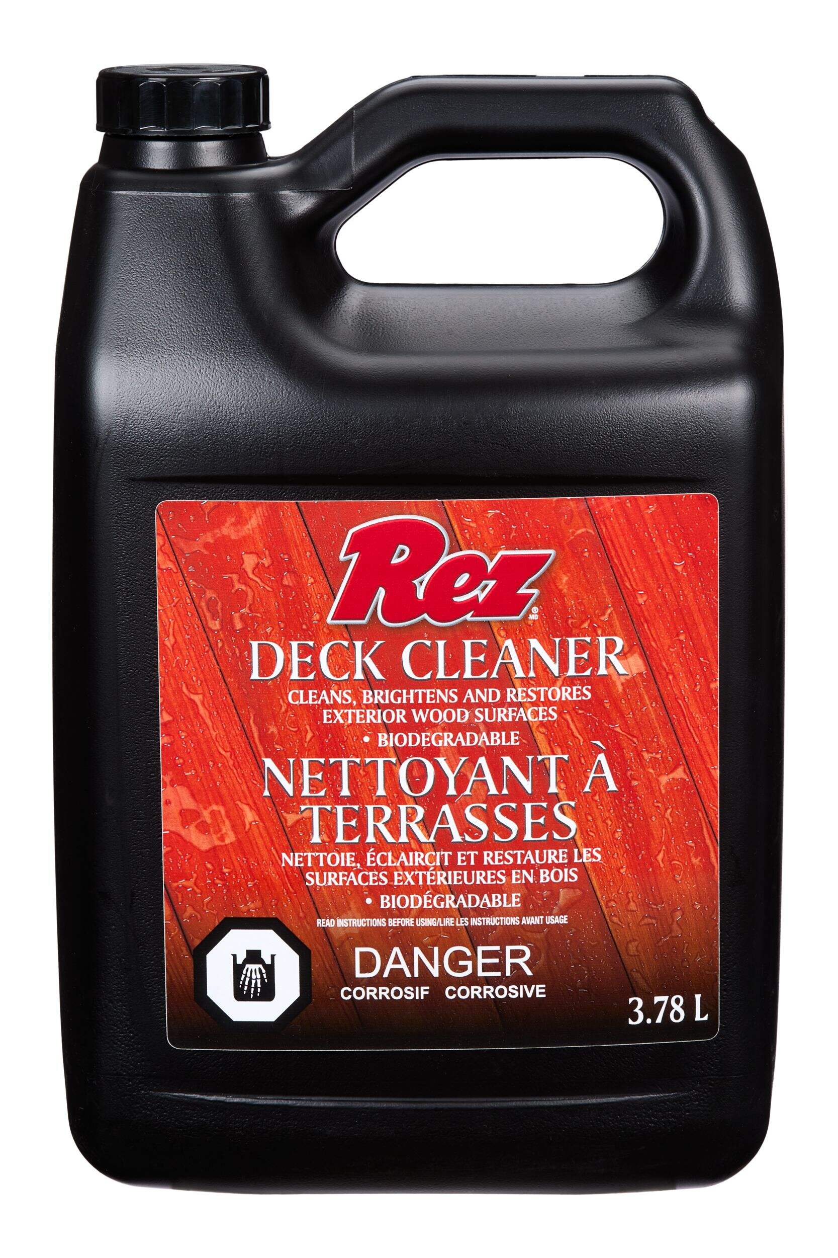 REZ Exterior Wood Deck Wash, 3.78-L/1-Gallon Front_Flat