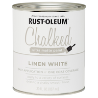 Rust-Oleum® Chalked Interior Paint, One Coat Coverage, Ultra Matte, 887-mL/0.95-qt Front_Elevated