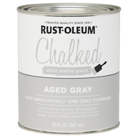 Rust-Oleum® Chalked Interior Paint, One Coat Coverage, Ultra Matte, 887-mL/0.95-qt