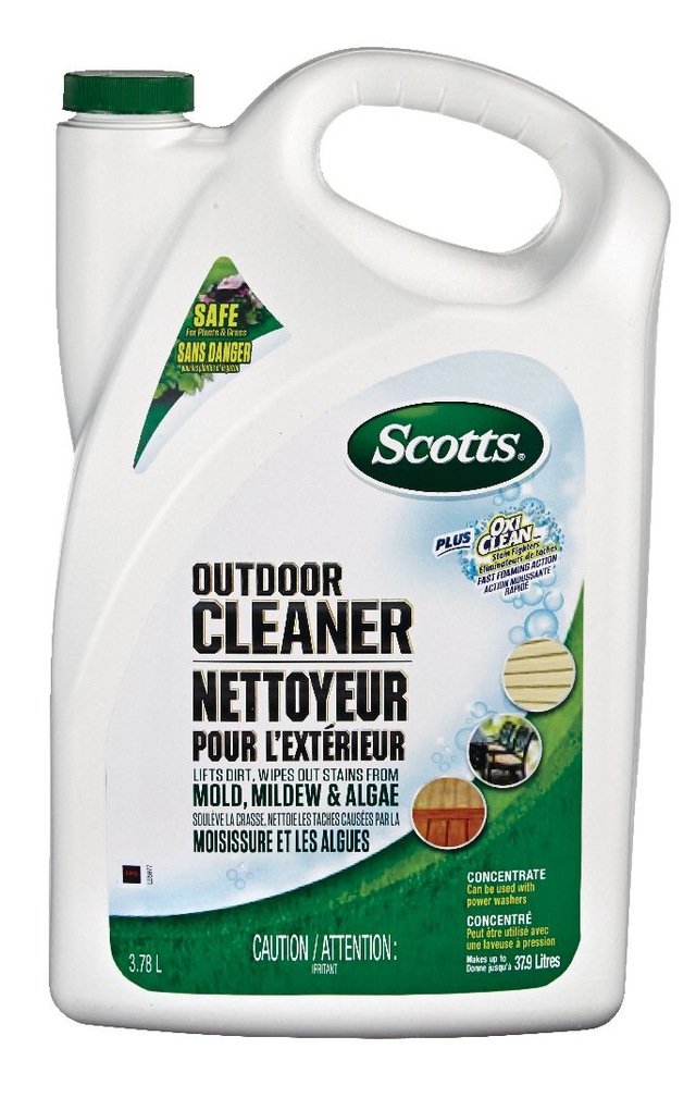 Scotts Outdoor MultiSurface Cleaner Plus OxiClean Stain Fighter, 3.78