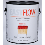 EasyFlow Interior Latex Paint, Durable & Washable, Eggshell, Pure White, 3.7L/18.9L Front_Elevated