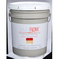 EasyFlow Interior Latex Paint, Durable & Washable, Eggshell, Pure White, 3.7L/18.9L