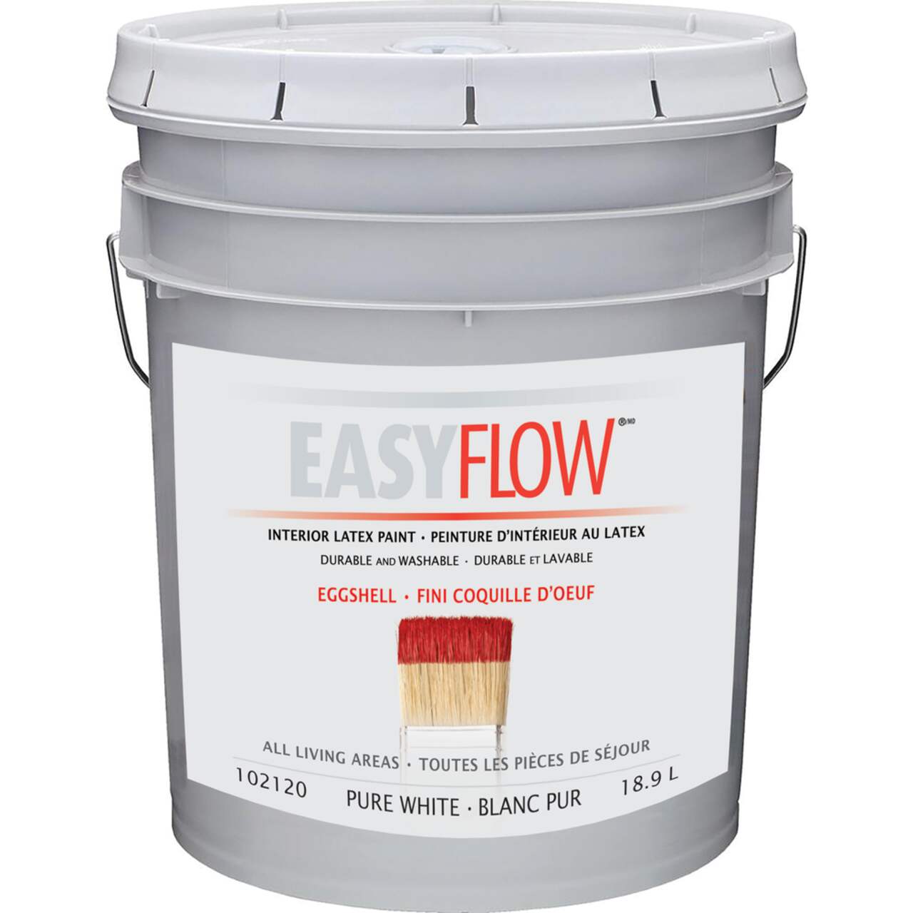 EasyFlow Interior Latex Paint Durable Washable Eggshell