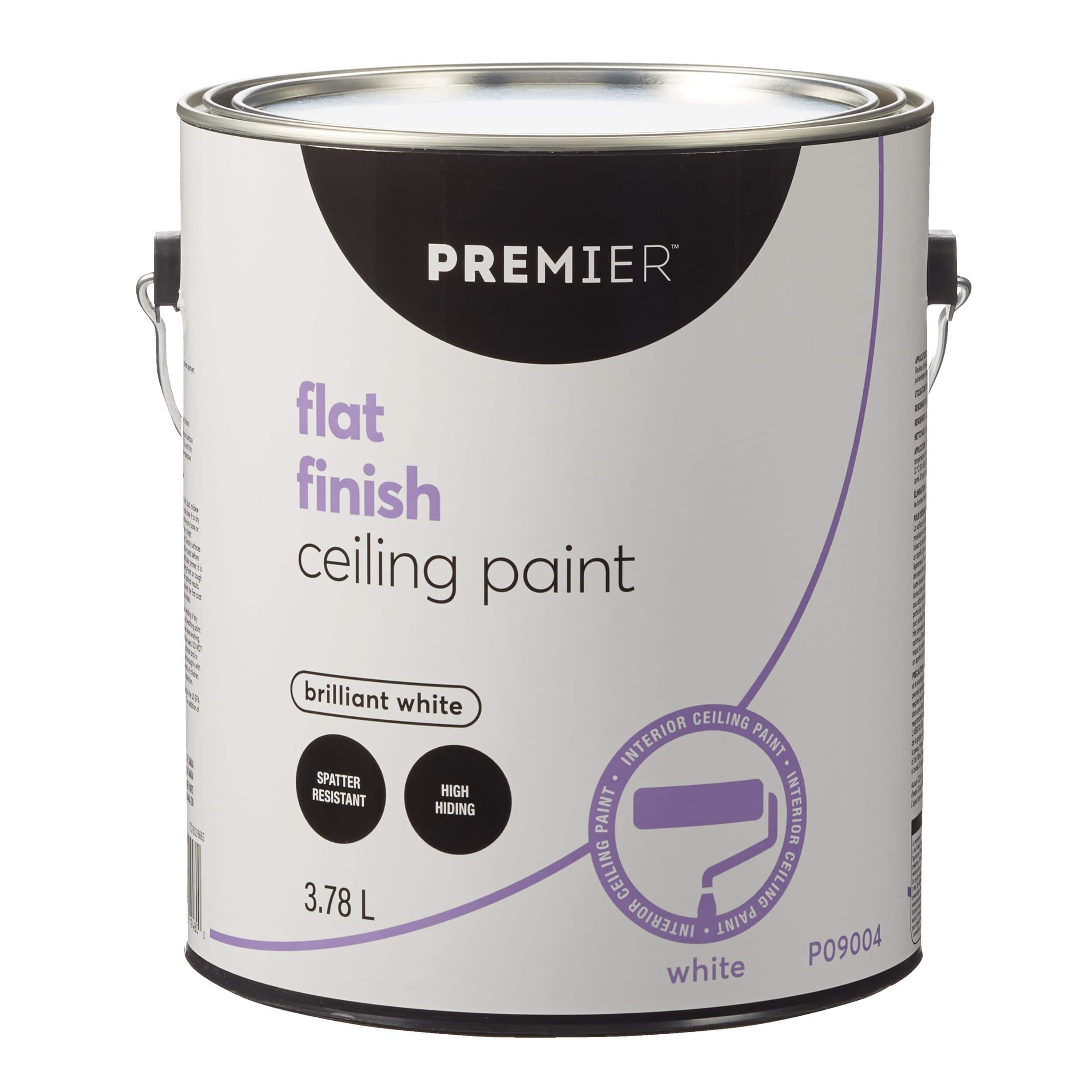 Premier Interior Ceiling Paint, Flat, White, 3.78-L/1-Gallon | Canadian ...