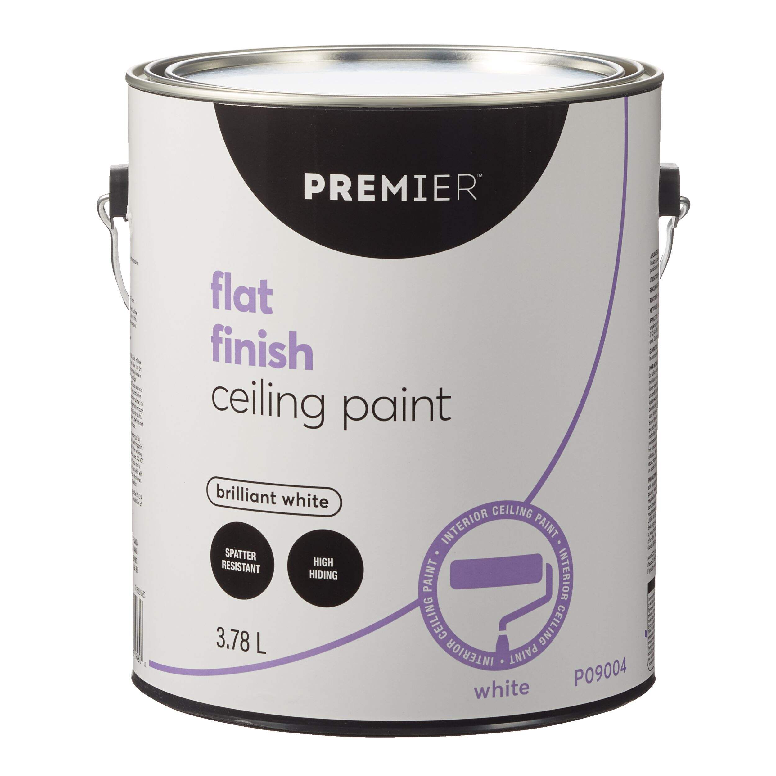 Premier Interior Ceiling Paint, Flat, White, 3.78-L/1-Gallon Front_Elevated
