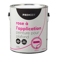Peinture d'intérieur pour plafond rose à l'application Premier, blanc, 3,78 L/1 gallon Front_Elevated