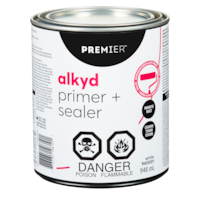 Premier Oil-Based Primer & Sealer Interior/Exterior Alkyd, White, Quart Front_Elevated