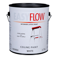 Peinture d'intérieur au latex pour plafond, mat, blanc, 3,78 L/1 gallon