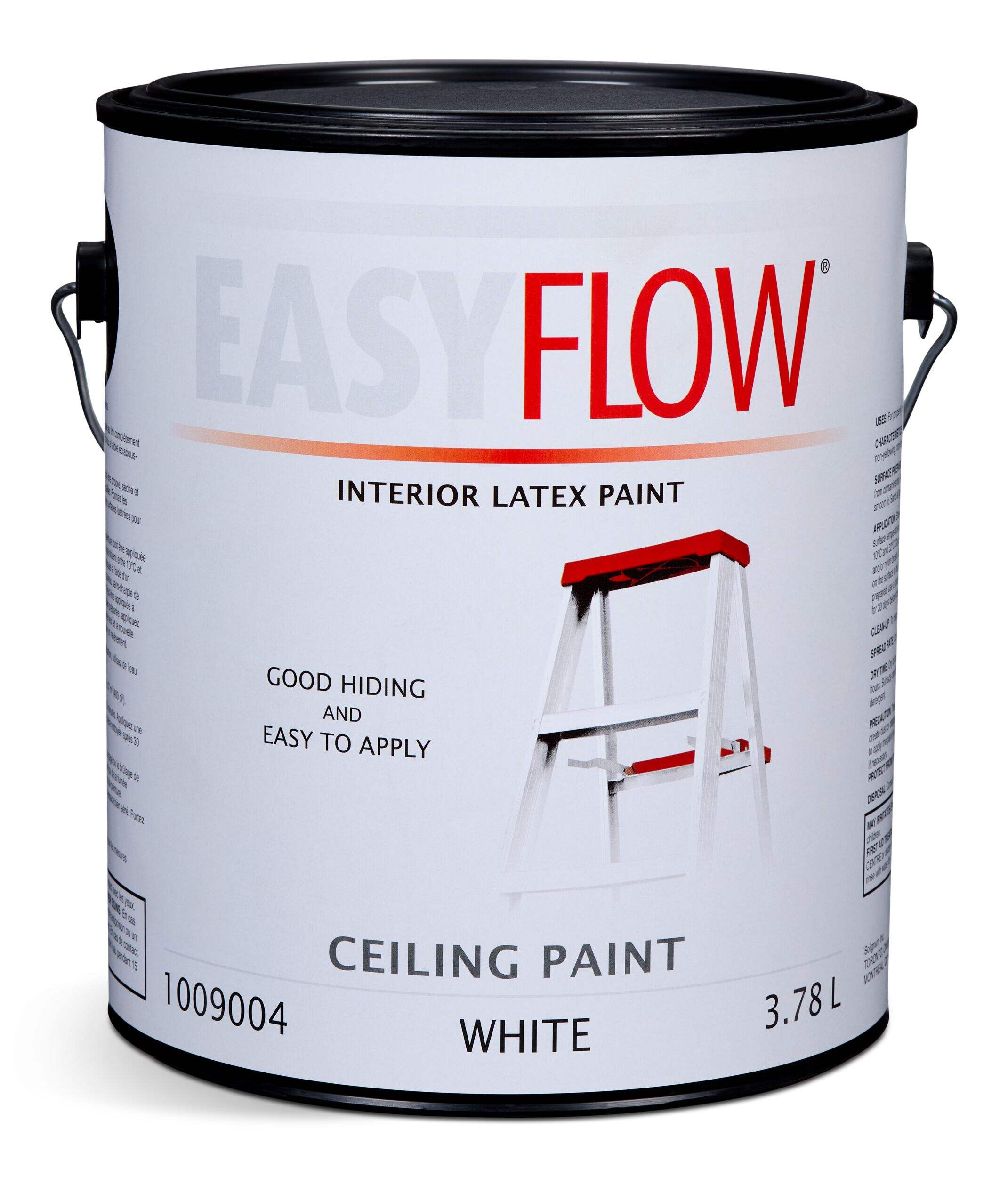 Interior Ceiling Latex Paint, Flat, White, 3.78-L/1-Gallon Front_Elevated