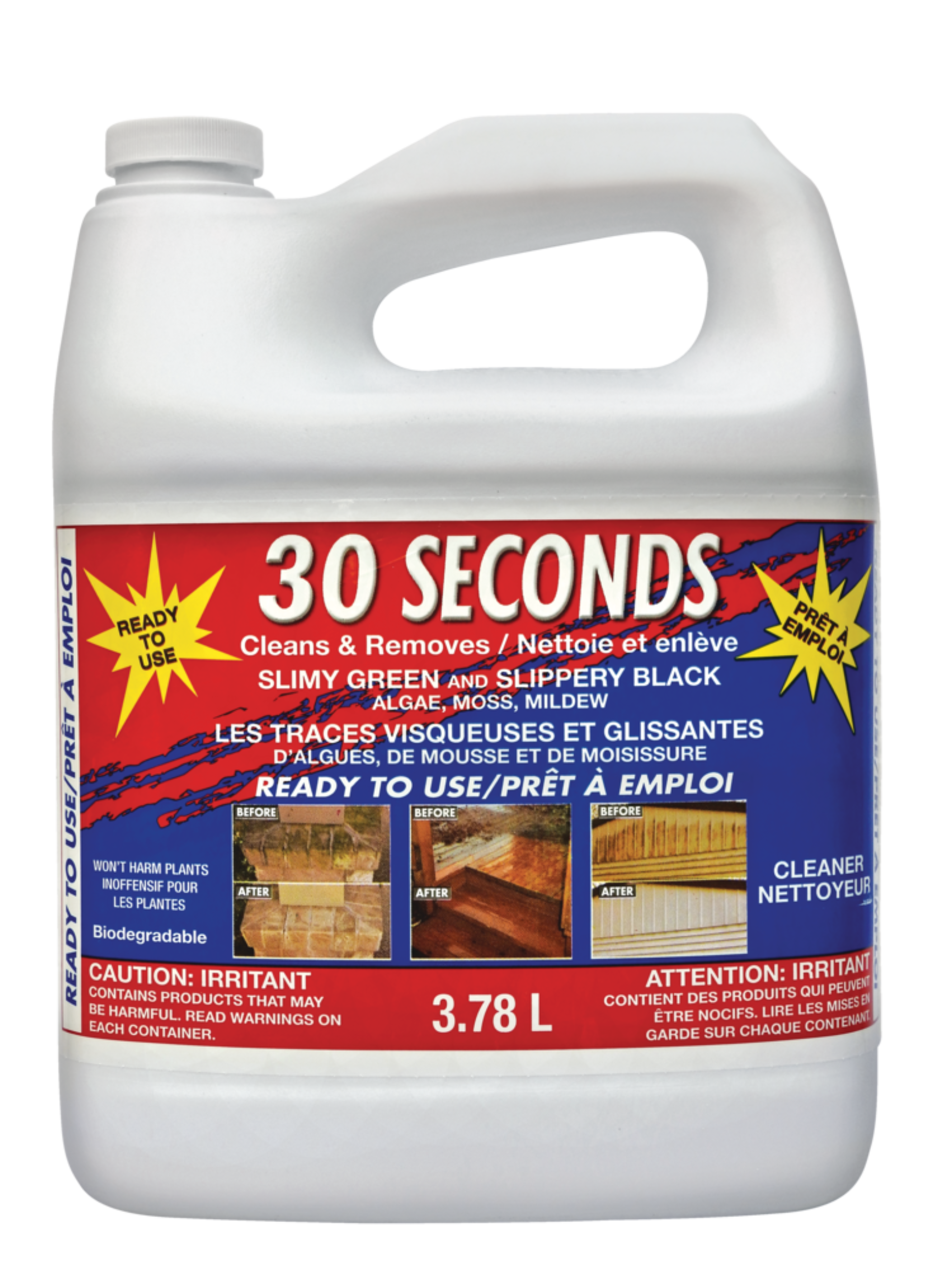30 Seconds Ready-To-Use Outdoor Cleaner, 3.78-L Front_Flat