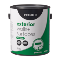 Peinture d'extérieur pour murs et surfaces Premier, couverture de qualité supérieure, mat, gallon