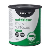 Peinture d'extérieur pour murs et surfaces Premier, couverture de qualité supérieure, satin, pinte Front_Elevated