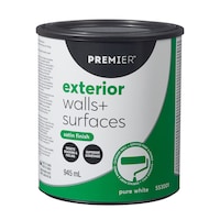 Premier Exterior Walls & Surfaces Paint, Superior Coverage, Satin, Quart Front_Elevated
