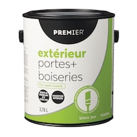 Peinture d'extérieur pour portes et moulures Premier, couverture de qualité supérieure, semi-lustré, gallon Front_Elevated