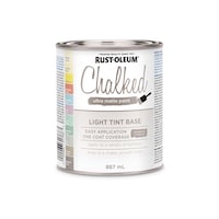 Rust-Oleum Chalked Ultra Matte Paint Light Tint Base, 877-mL Front_Elevated