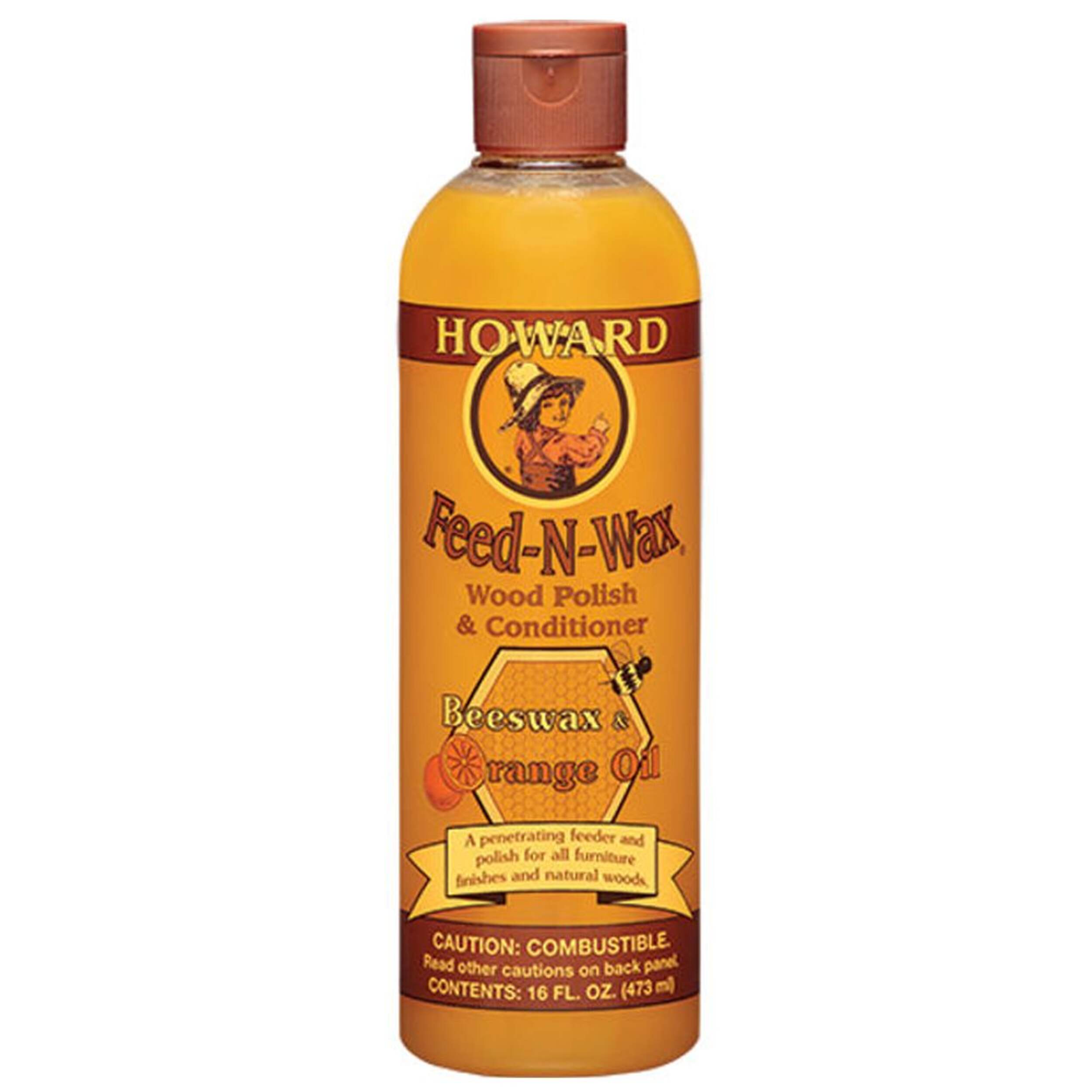 Howard Feed N Wax Exterior Wood Polish & Conditioner, 473-mL Front_Flat