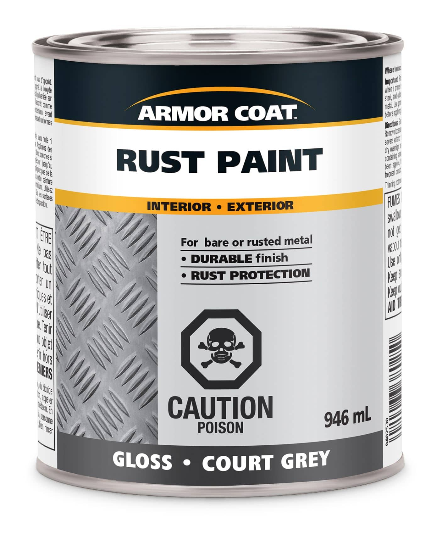 Armor Coat Interior Exterior Rust Paint Durable Finish w Protection 946 mL 1 qt Canadian Tire