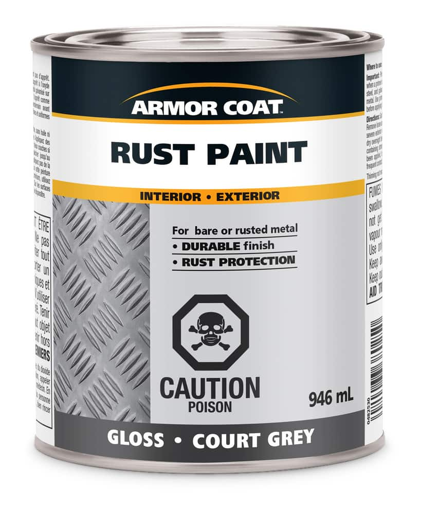 Armor Coat Interior/Exterior Rust Paint, Durable Finish w/Protection ...