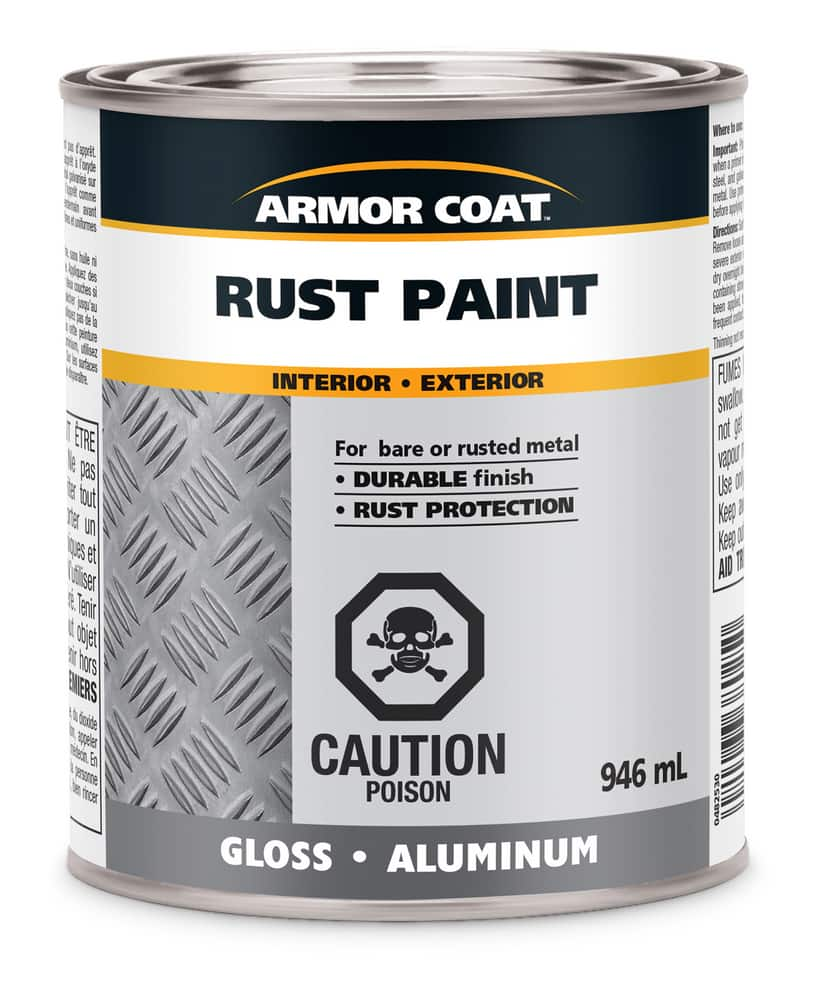 Armor Coat Interior/Exterior Rust Paint, Durable Finish w/Protection