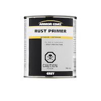 Armor Coat Interior/Exterior Rust Paint Primer, Durable Finish w/Protection, Grey, 946-mL/1-qt Front_Flat