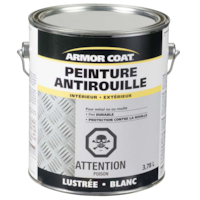 Peinture antirouille pour l'intérieur et l'extérieur Armor Coat, fini durable avec protection, 3,78 L/1 gallon Front_Elevated