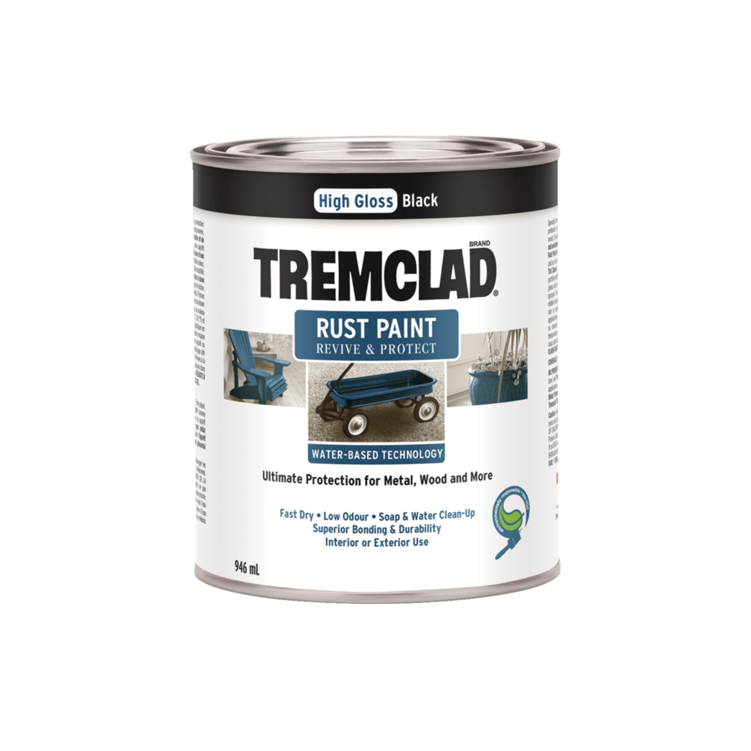 Tremclad WaterBased Rust Paint, 946mL Canadian Tire