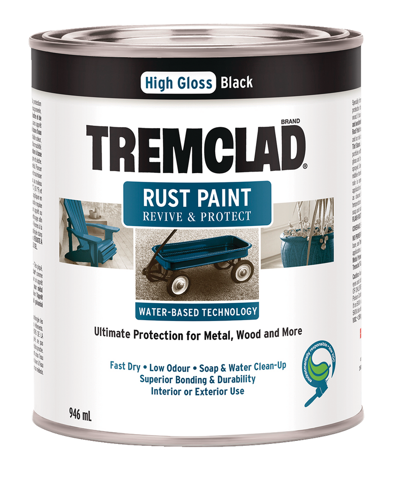 Tremclad WaterBased Rust Paint, 946mL Canadian Tire