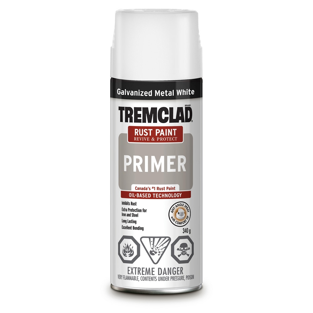 Tremclad® OilBased Rust Aerosol Spray Paint Primer, Galvanized Metal