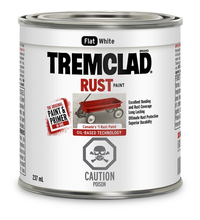 Tremclad® OilBased Rust Paint & Primer, Excellent Bonding & Coverage, 237mL/0.25qt Canadian