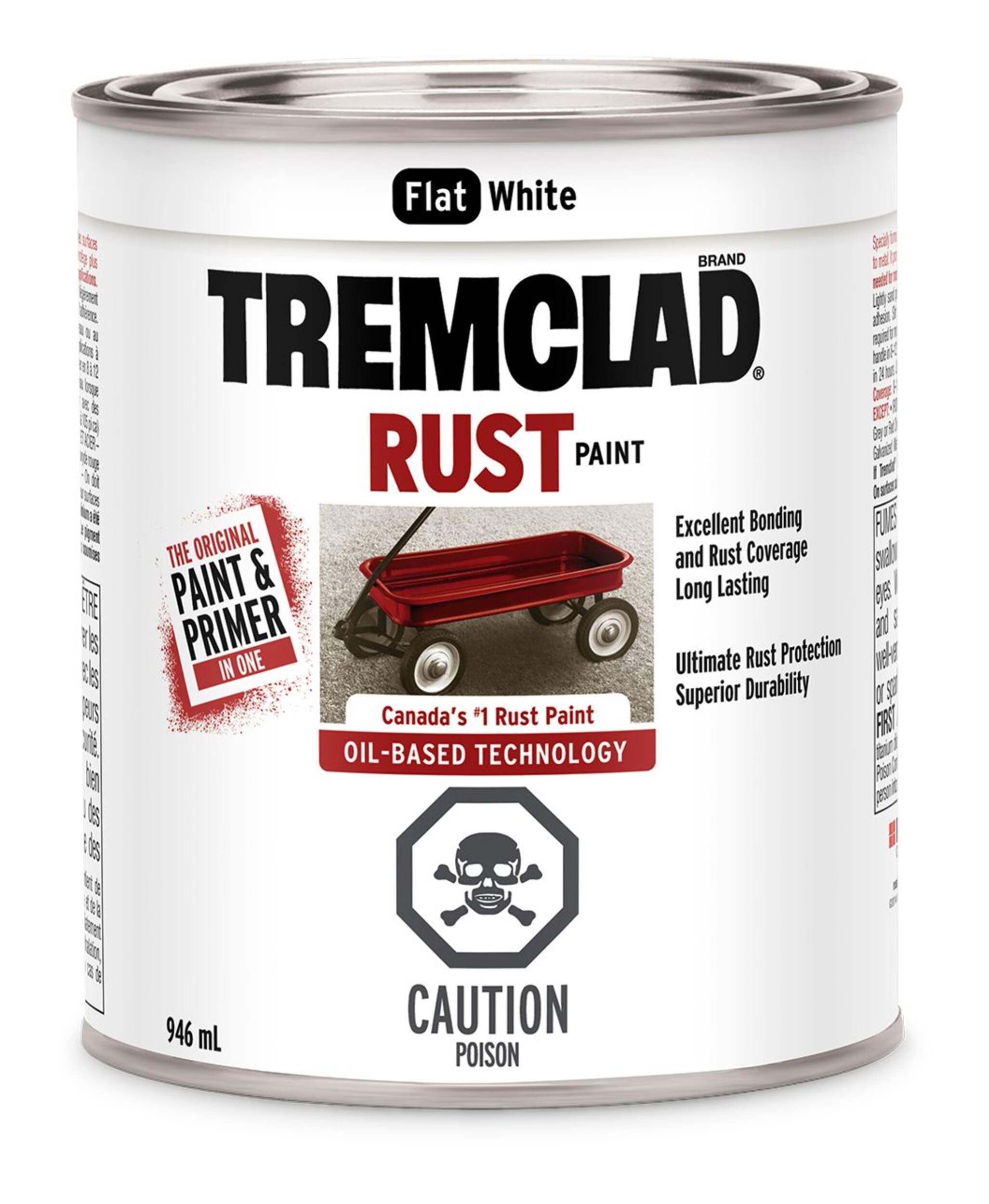 Tremclad Rust Paint, 946-mL Front_Elevated