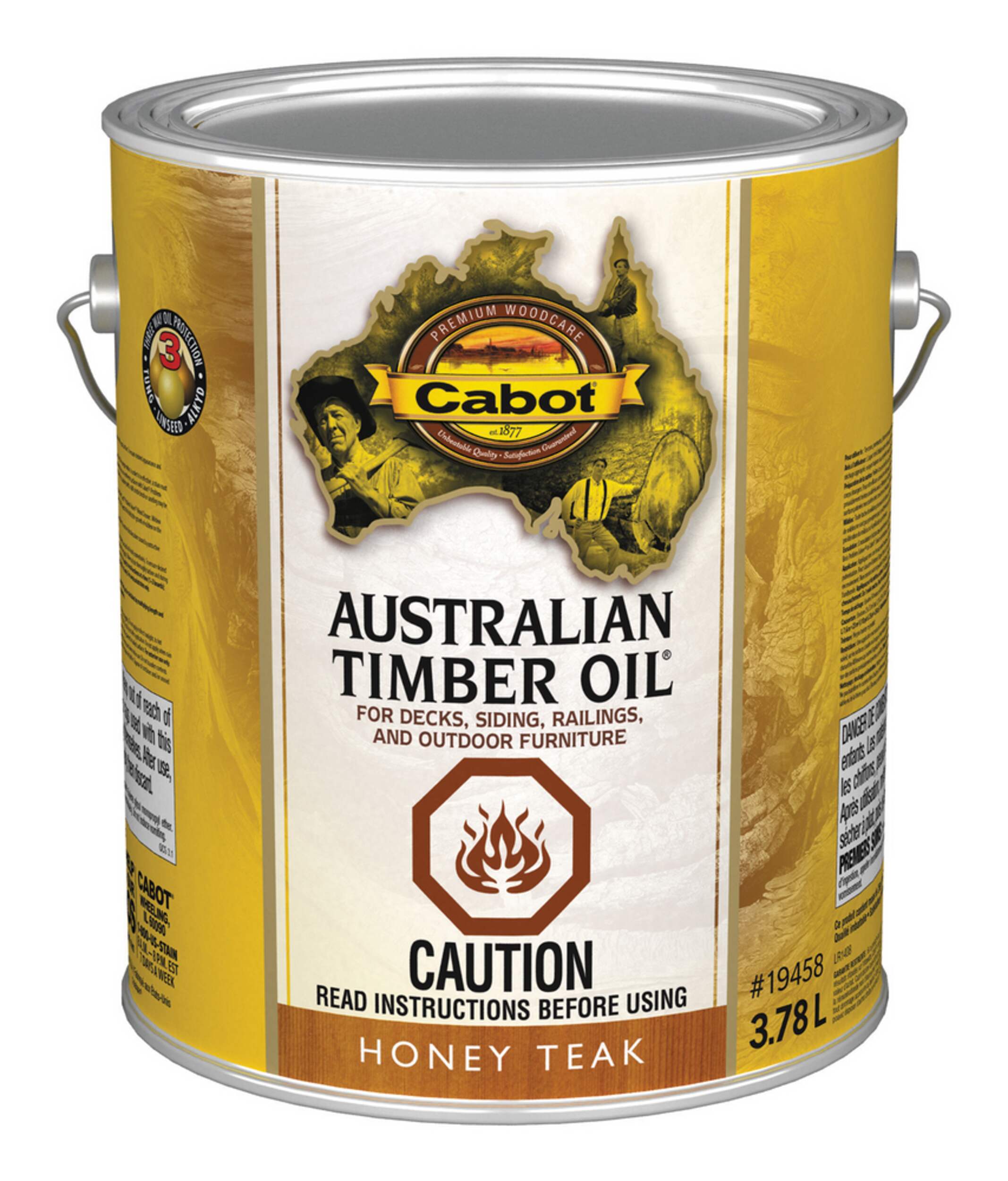 Cabot Australian Timber Oil Exterior Wood Stain 378 L1 Gallon Canadian Tire 6134