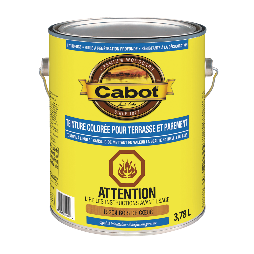 Teinture colorée pour terrasses et parements à base d