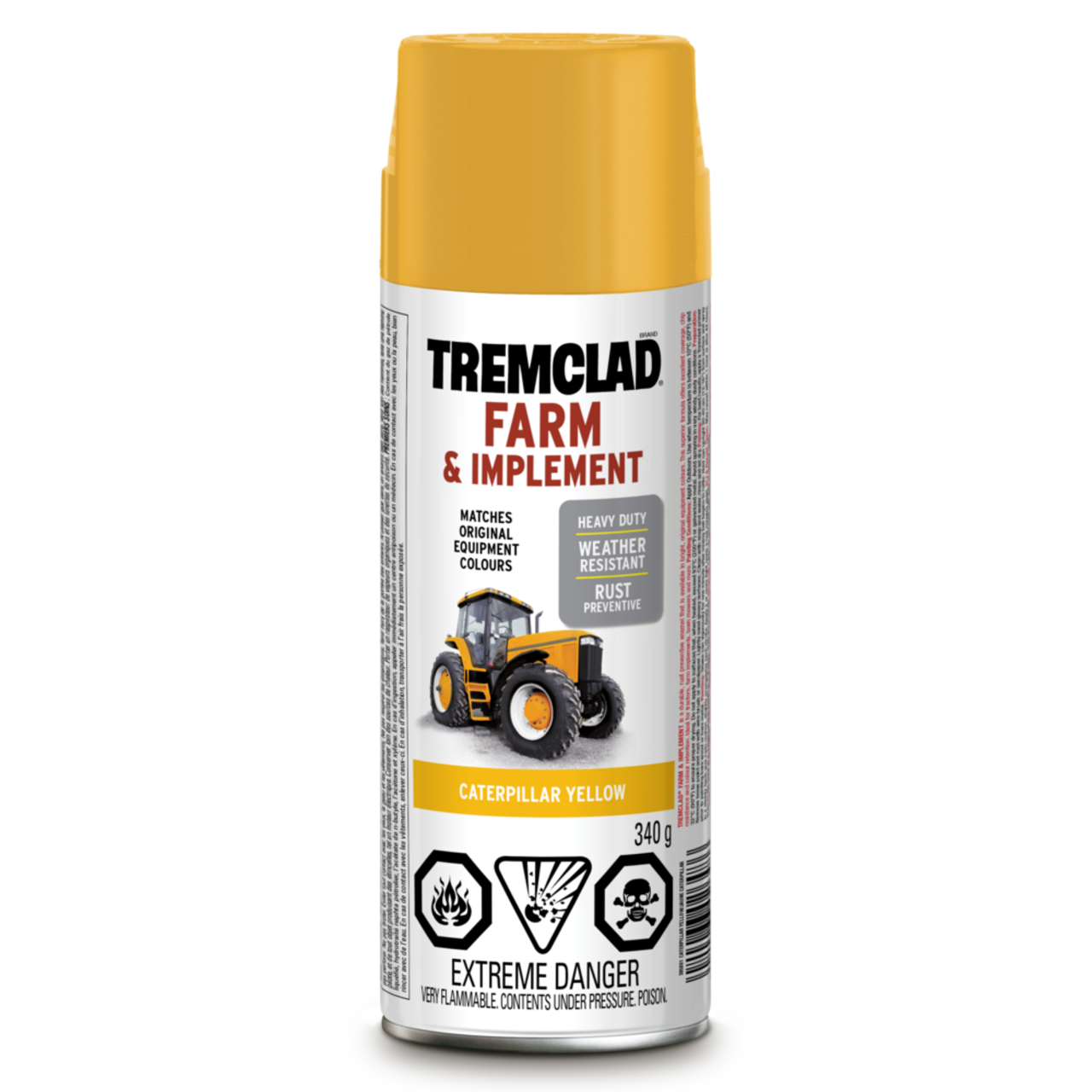 Tremclad Farm and Implement Weather-Resistant Paint Aerosol, 340-g