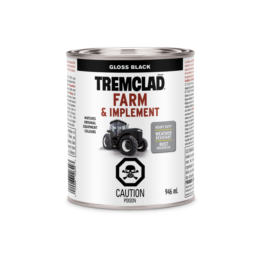 Tremclad Farm & Implement WeatherResistant Paint, 946mL/Quart