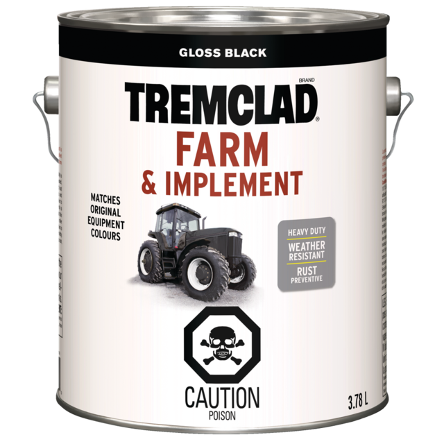 Tremclad Farm & Implement WeatherResistant Paint, 3.7L/1Gallon
