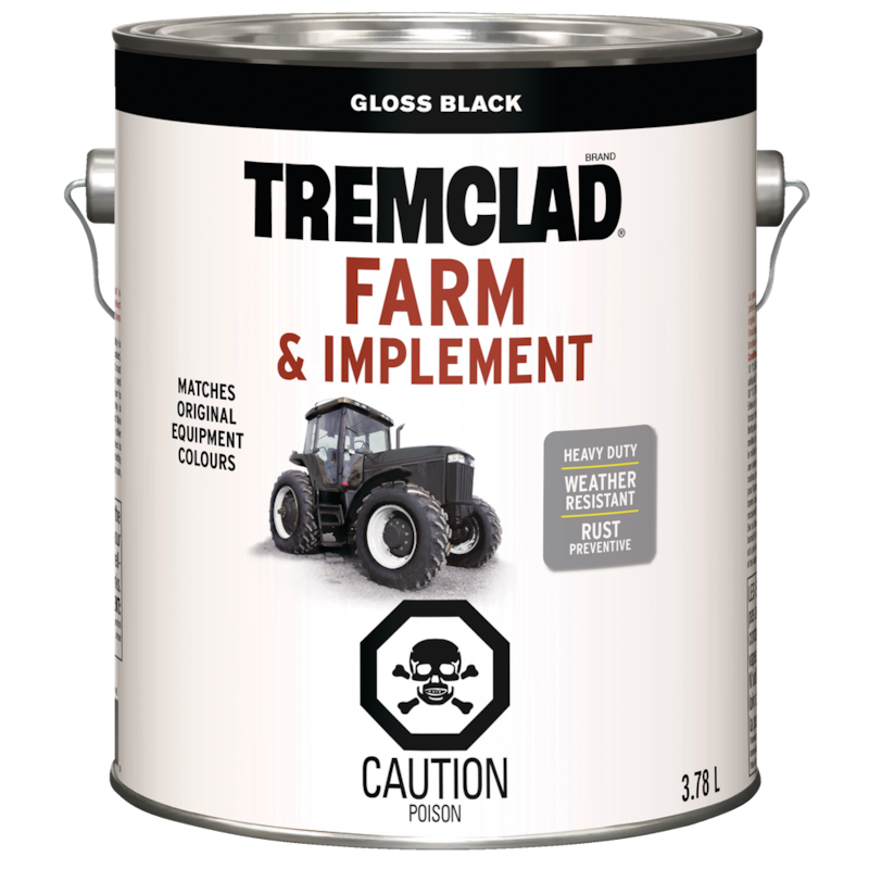 Tremclad Farm & Implement WeatherResistant Paint, 3.7L/1Gallon